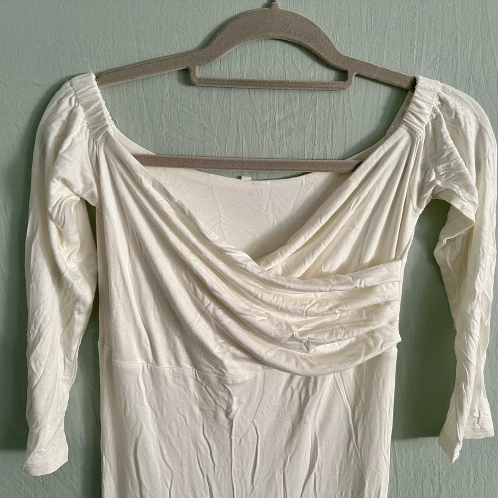 Elegant Off-Shoulder White Top